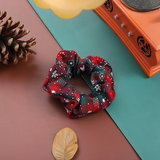 Buộc tóc scrunchies kiểu dáng Giáng sinh