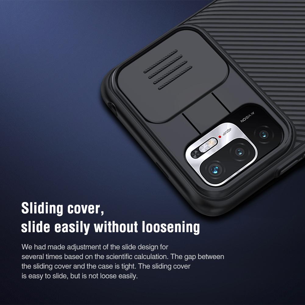 Ốp điện thoại Nillkin Camshield PC cứng bảo vệ camera riêng tư cho Xiaomi POCO M3 Pro / Redmi Note 10 5G