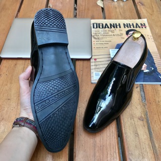 Giày lười nam công sở da bóng 001