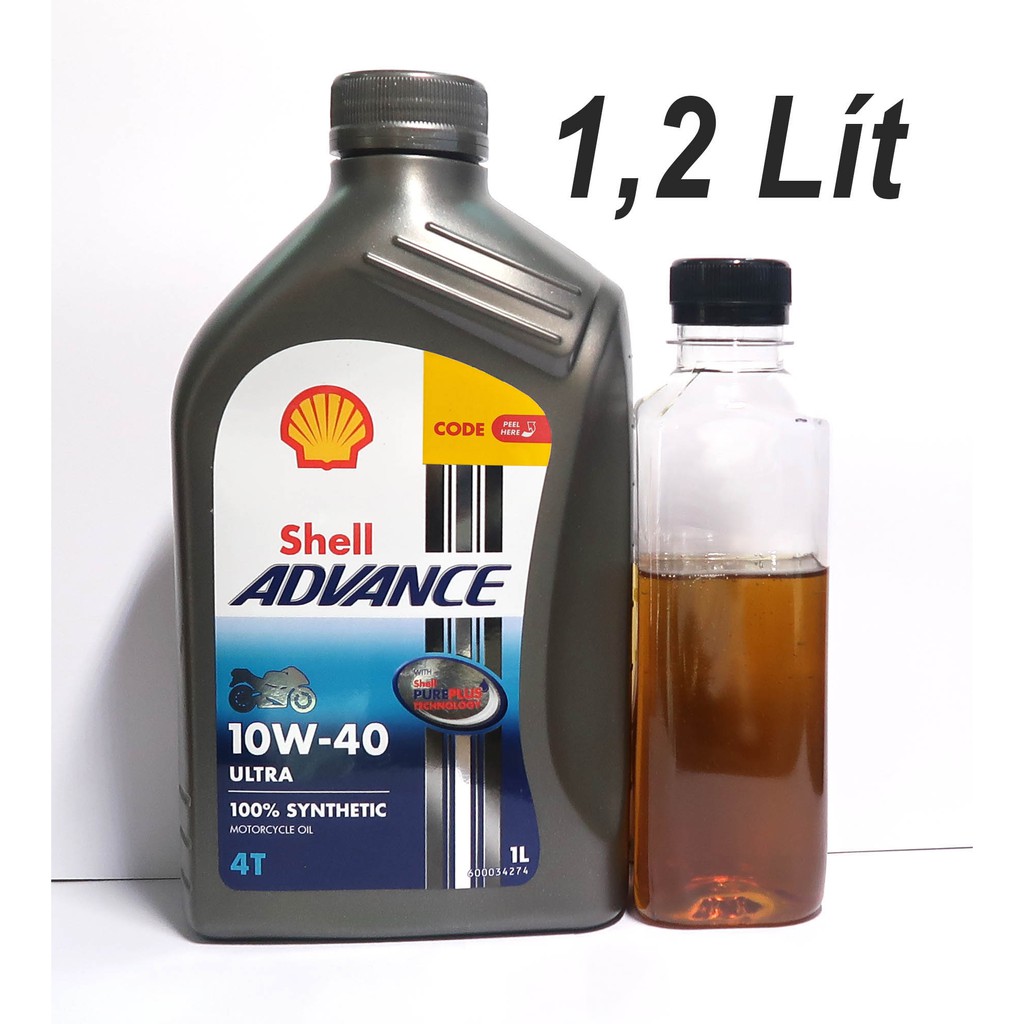 1,2L Shell ADVANCE ULTRA 10W40 Nhập Khẩu Thái Lan Cho Winner, Sonic