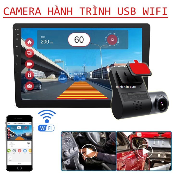 Camera V2 WIFI Camera Hành Trình Màn Hình Android - XEM VIDEO TRÊN ĐIỆN THOẠI, camera cho xe ô tô, camera hành trình | BigBuy360 - bigbuy360.vn