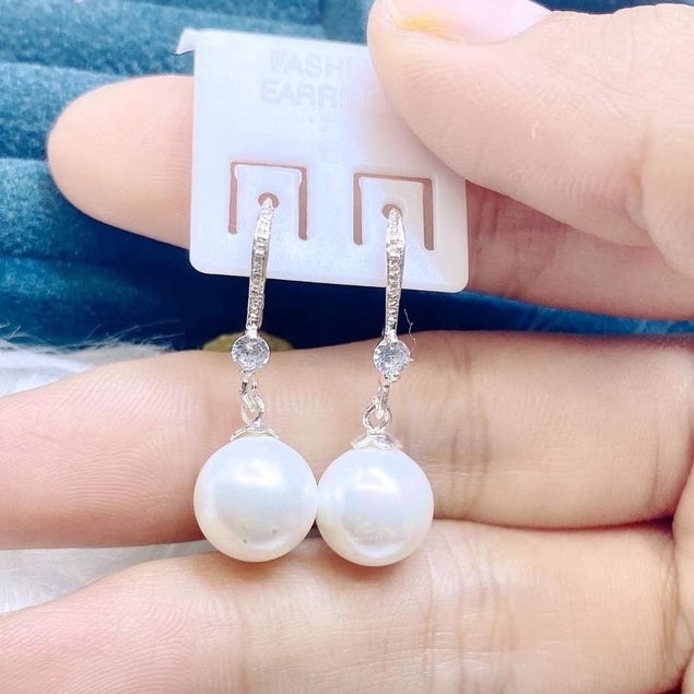 Bông tai bạc Van Jewelry V10432 Bông treo Ngọc trai nhân tạo nhiều hạt