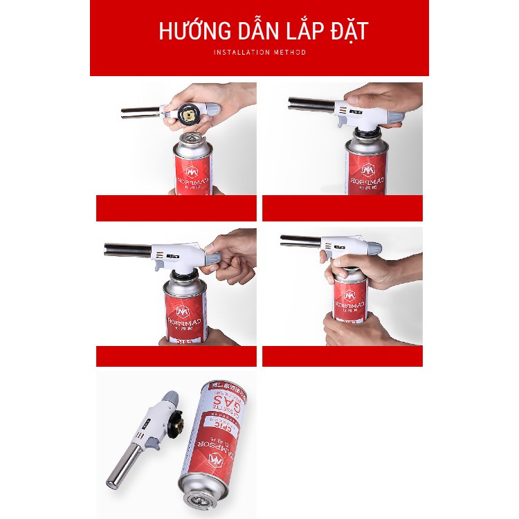 Đầu Khò Ga Mini (Nhật Bản) Flame gun WH920 - Núm điều Chỉnh Nhiệt 1300 độ C - KG1