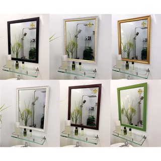 Combo kệ kính và gương soi KT 40x50 cm