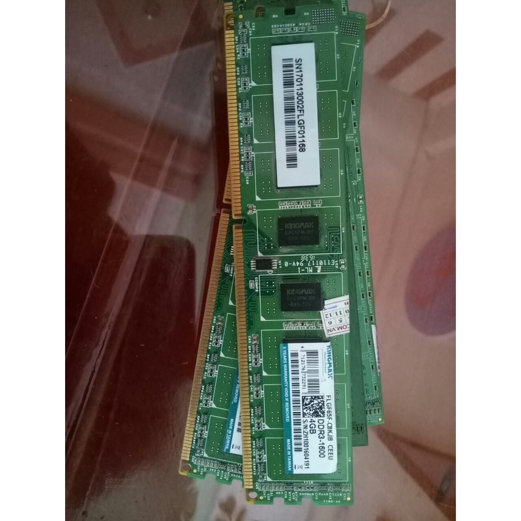 RAM KINGMAX 4GB DDR3 1333, 1600, 2400 ( còn bh hãng 8/2021)