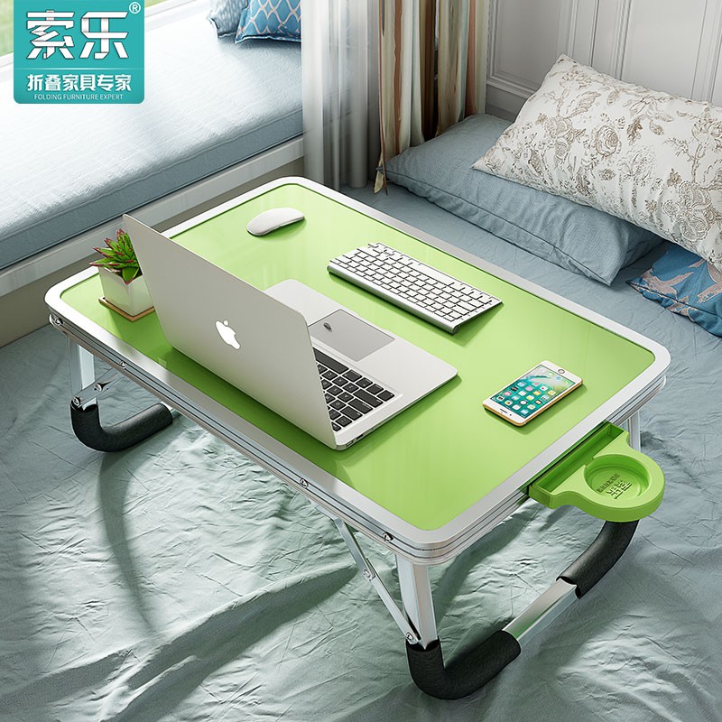 Sole giường bàn nhỏ có thể gập lại ký túc xá phòng ngủ bàn làm việc đơn giản gia đình lười máy tính