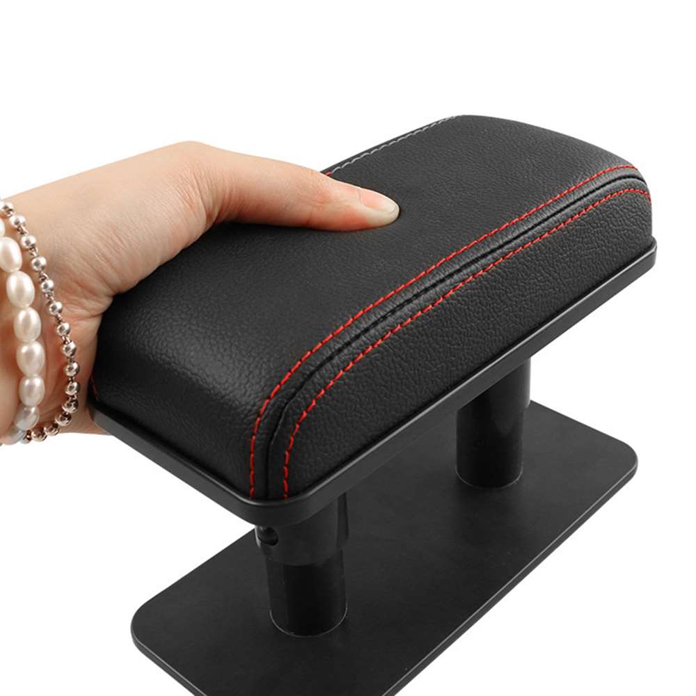 Universal Car Armrest Cushion Pu Leather Elbow Support Mat Main Driver Co-pilot Position Anti-fatigue Armrest Arm Protective Pad