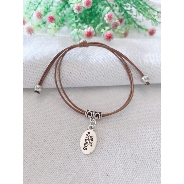 Vòng tay tình bạn bestfriend dây gút free size đeo cặp đeo nhóm đều được