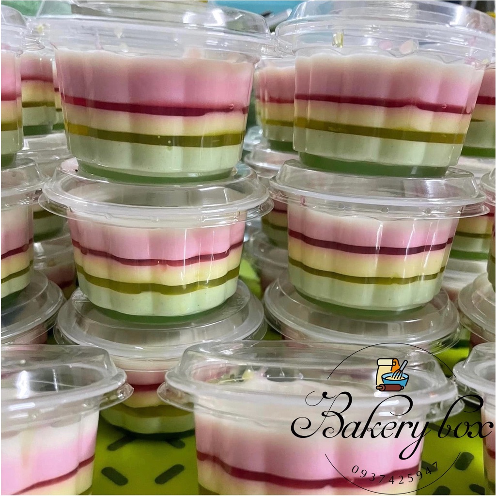 100 Ly Hoa Mai Lớn Đựng Rau Câu - Bánh Flan