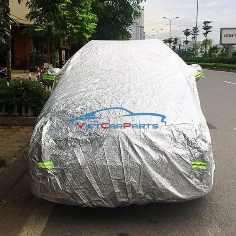 BẠT PHỦ -XE ô tô tráng nhôm 3 lớn cao cấp chống nóng chống trầy