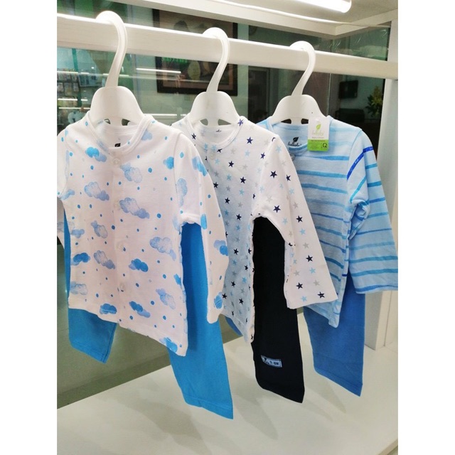 Bộ sơ sinh bé trai, bé gái LULLABY cotton mỏng siêu đẹp