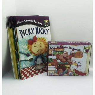 Bộ 12q - All aboard reading + Thẻ Flashcard - Tặng file nghe