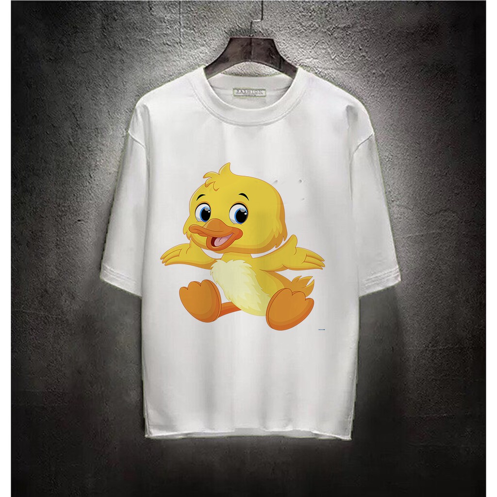 Áo thun Cotton Unisex - Vịt - Ngộ nghĩnh - Vịt con dễ thương