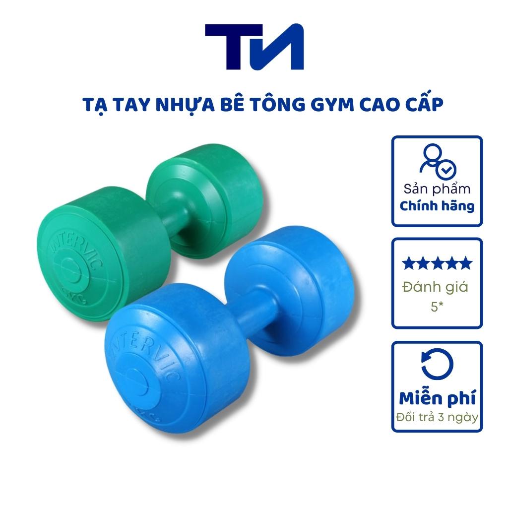 Tạ Tay Nhựa Bọc Bê Tông Tập Gym Cao Cấp ( 1kg, 2kg, 3kg, 4kg, 5kg, 6kg, 7kg, 8kg), Giá Sản Phẩm Là 1 Quả