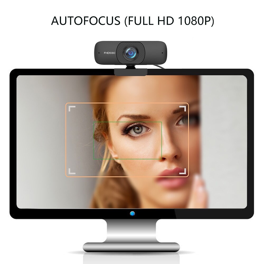 Webcam HD 1080P Tích Hợp Micro Cho Máy Tính Đen | BigBuy360 - bigbuy360.vn