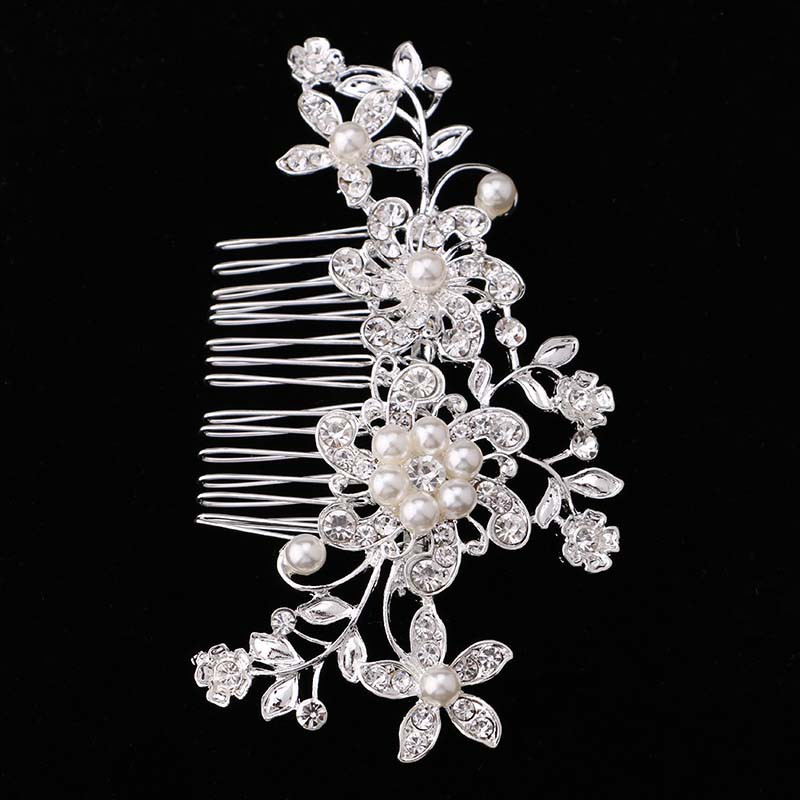 Lược cài tóc đính ngọc trai sang trọng cho cô dâu