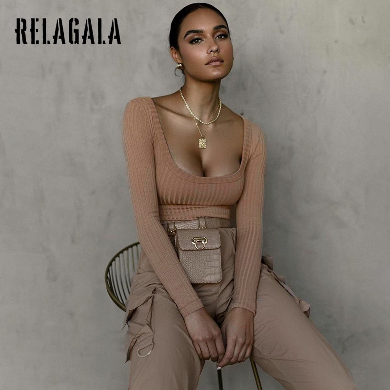 Jumpsuit Tay Dài Màu Trơn Thời Trang Quyến Rũ Cho Nữ 2021 | BigBuy360 - bigbuy360.vn