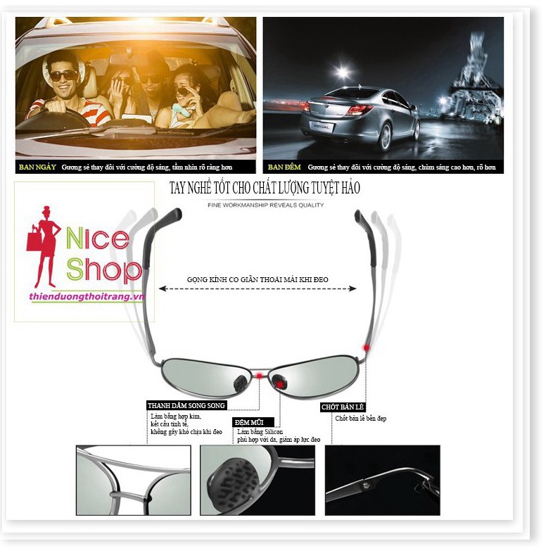 Xả Kho - Kính mát ngày và đêm chống chói bảo vệ mắt trước tia cực tím | BigBuy360 - bigbuy360.vn