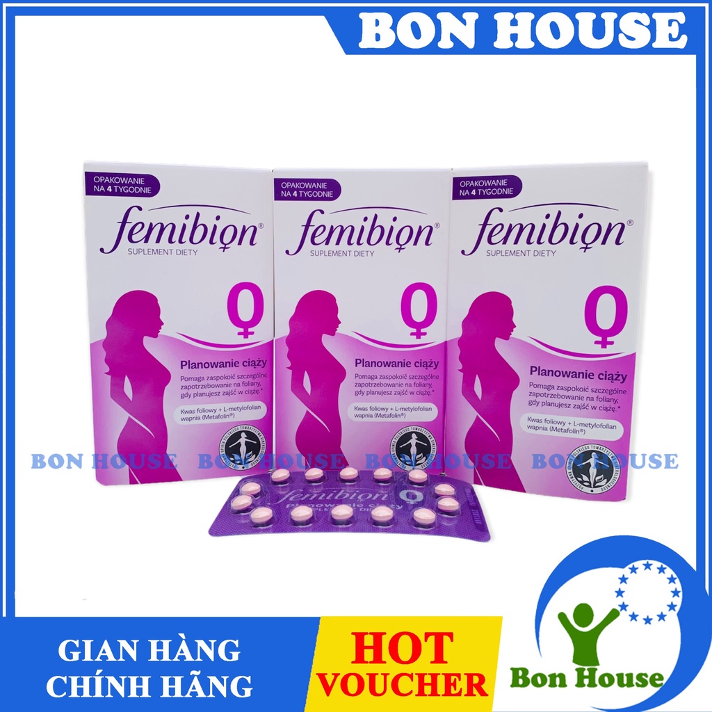 (Chính Hãng) VIÊN BỔ TRỨNG FEMIBION SỐ 0 CHUẨN BỊ MANG THAI