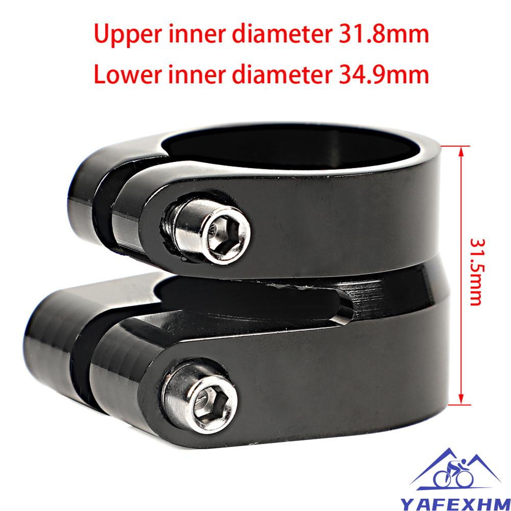 Kẹp Cố Định Yên Xe Đạp Hai Lớp Bằng Hợp Kim Nhôm 34.9mm 43g OUO