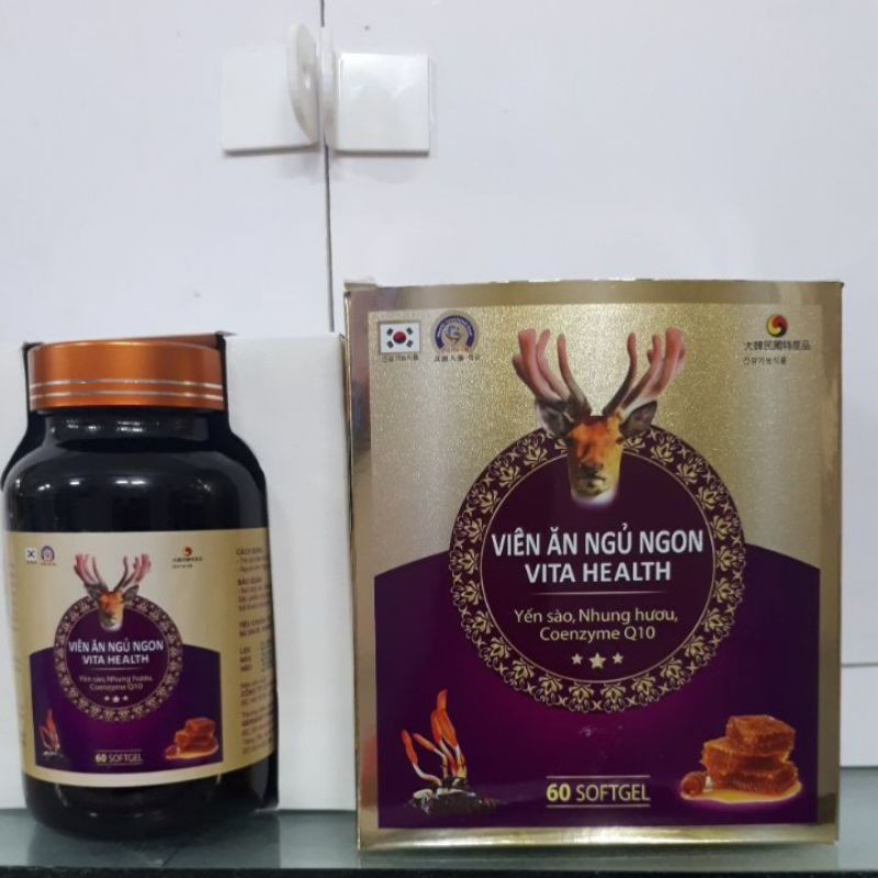 Viên Ăn Ngủ Ngon Vita Health: ăn ngon- ngủ khỏe - sức khỏe là vàng.