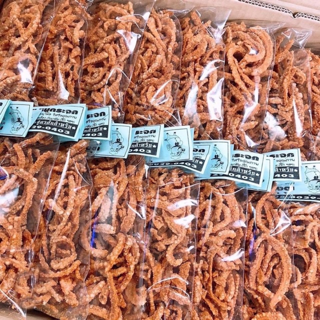 Da heo chiên phồng giòn giai BBQ Thái Lan