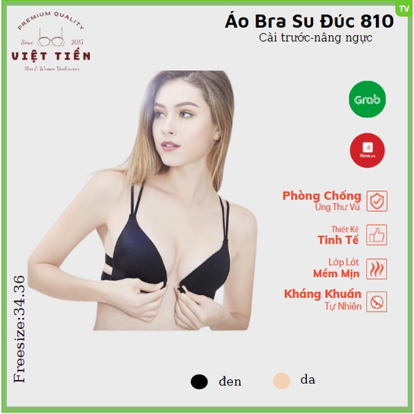 Áo bra đúc su cài trước đệm bàn tay nâng ngực freesize 34-36 Việt Tiến ACC46