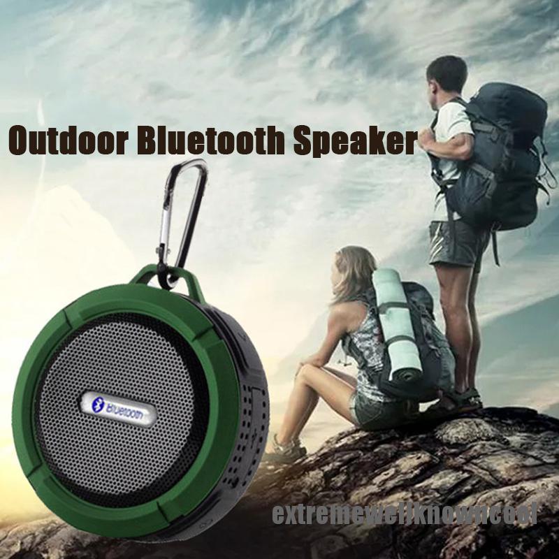 ECSG Waterproof Bluetooth Speaker Big Suction Cup Outdoor Sports Mini TF Music Player