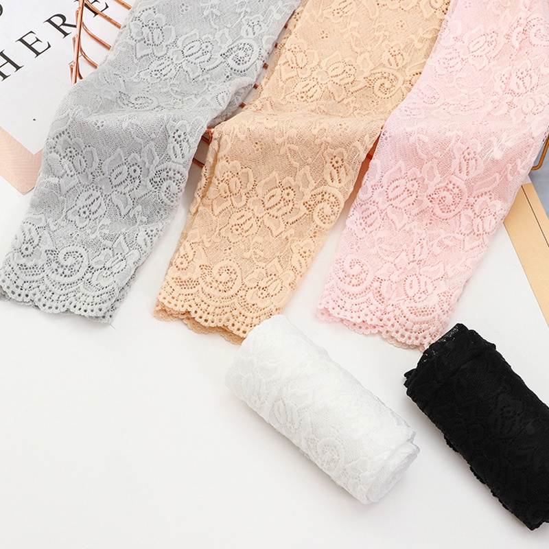 [Mới] Găng Tay Cotton Dài Co Giãn In Họa Tiết Sọc / Dễ Thương Kích Thước Lớn Dệt Kim Hở Ngón Tay Phong Cách Anime Thời Trang Cho Nữ / Bé Gái