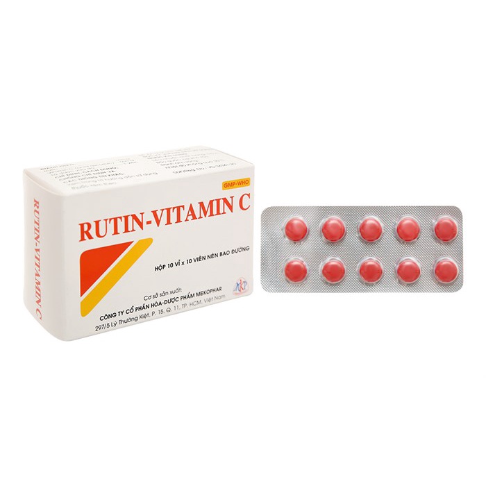 RUTIN C - BỀN THÀNH MẠCH MÁU, GIẢM XUẤT HUYẾT