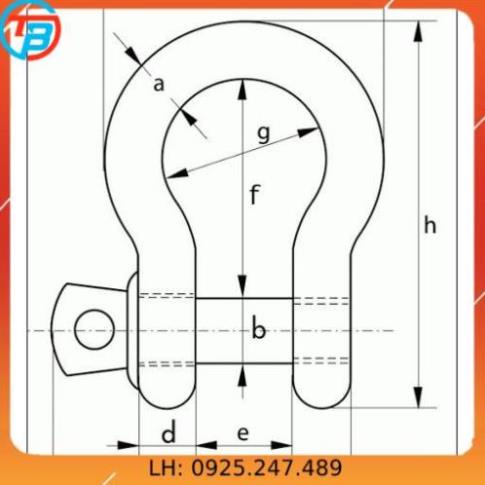 MA NÍ CHỮ U TẢI CAO [ 6.5 Tấn ] CÁP THÉP Thái Bình VinàN