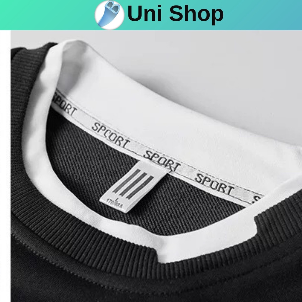 Áo nỉ nam mùa thu đông, dài tay,cổ tròn,lót nỉ áo đẹp thời trang _ B Uni shop | BigBuy360 - bigbuy360.vn