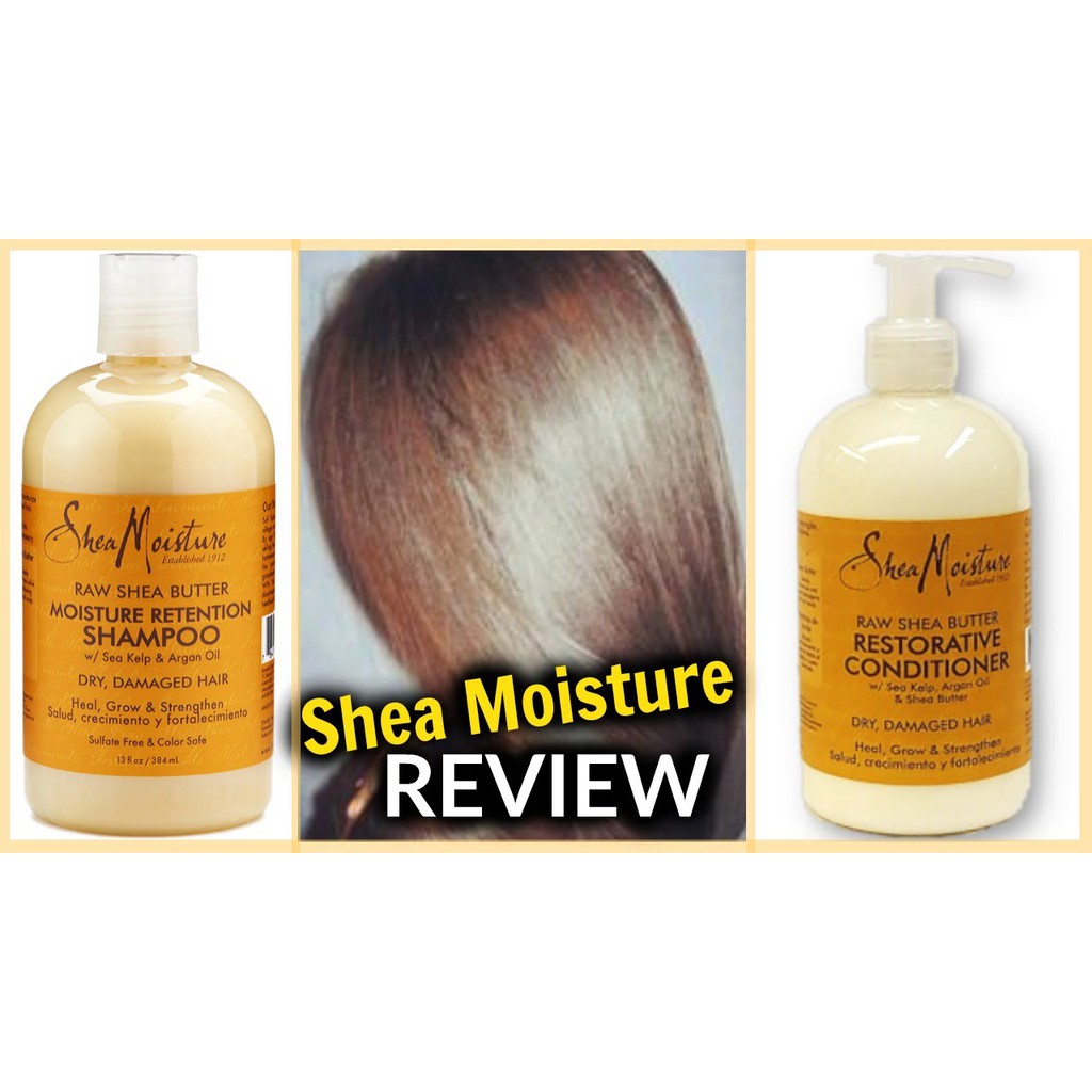 Bill US - Dầu gội xả Shea moisture SheaMoisture Raw Shea Butter Moisture Retention Shampoo