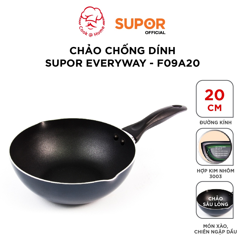 Chảo chống dính Supor Everyway F09A20-20cm