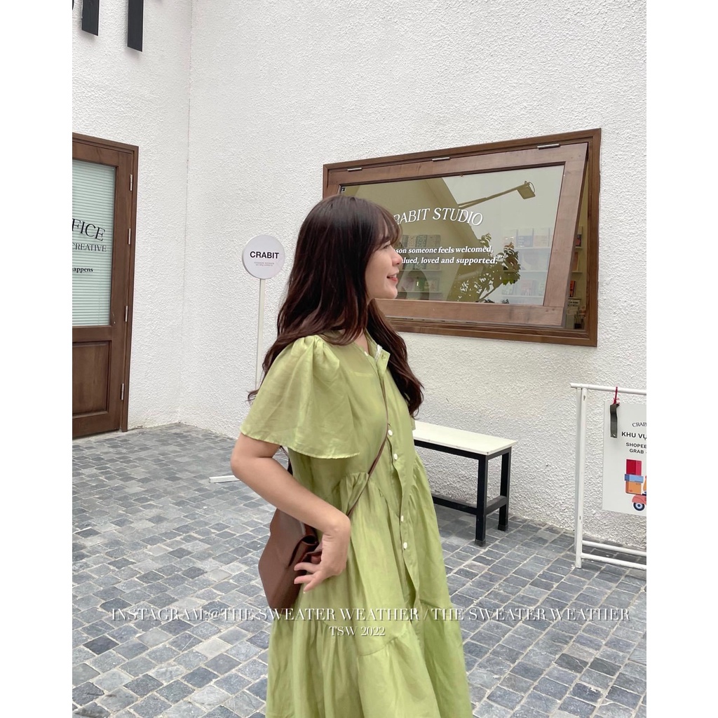 Váy maxi kiểu V.109, Váy babydoll cộc tay xòe bồng kèm váy 2 dây ngọt ngào - Thời trang nữ Chấm Bi | BigBuy360 - bigbuy360.vn