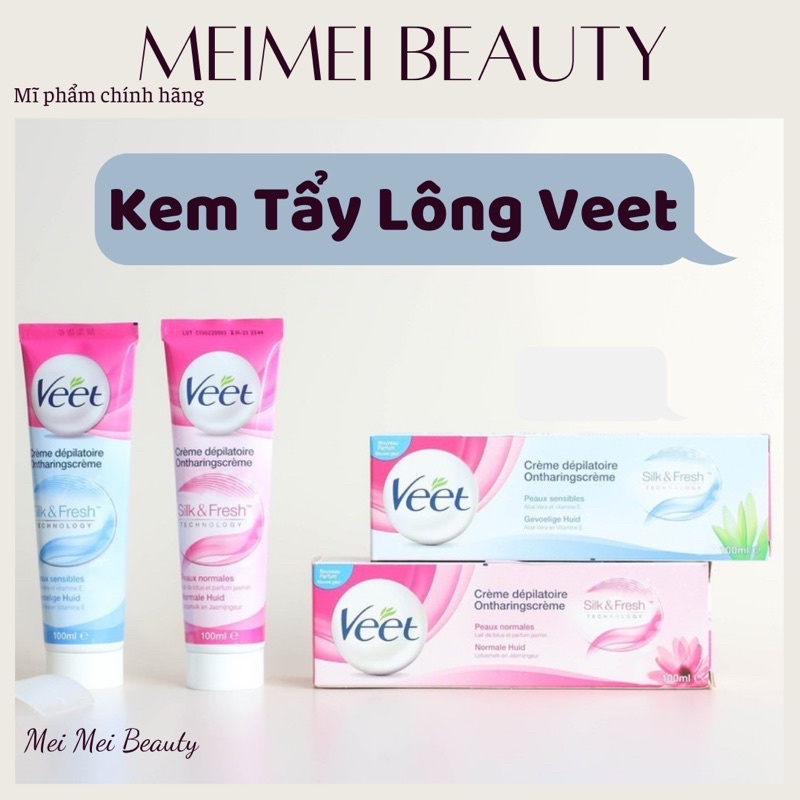 Kem Tẩy Lông Veet 100ml - Tẩy Lông Siêu Sạch.