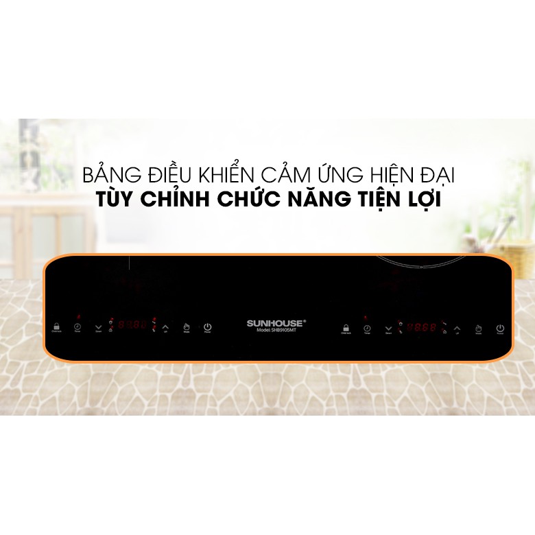 Bếp đôi điện từ hồng ngoại Sunhouse SHB9105MT chính hãng giá sốc