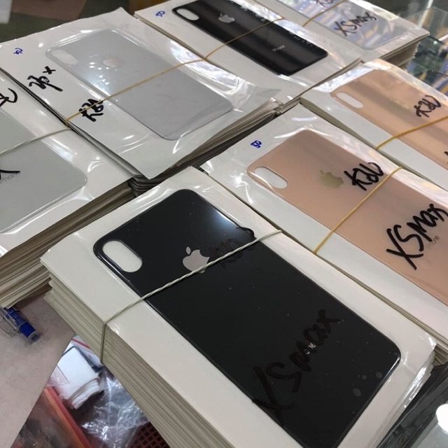 Kính lưng iphone X (Trắng,Đen)