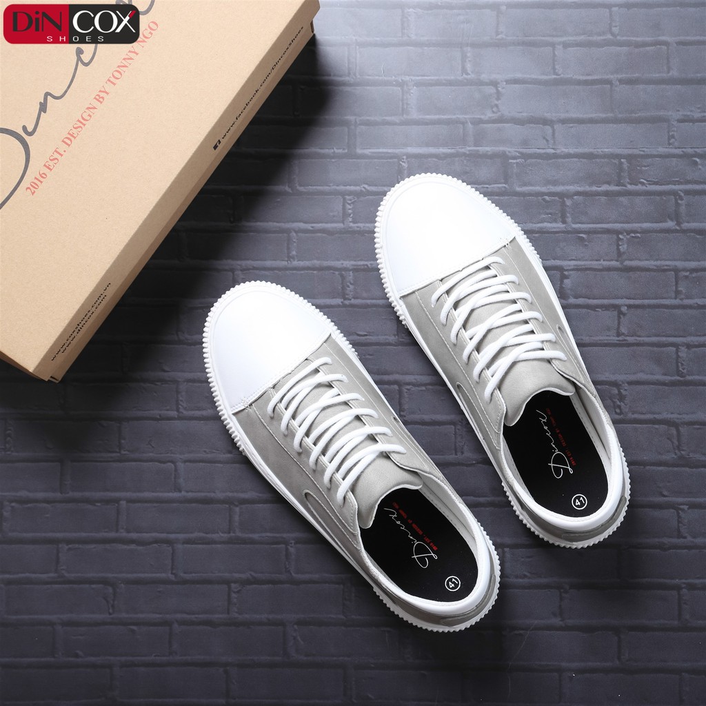 [COX] Giày Nữ/Nam Sneakers Dincox D07 GREY-WHITE CHÍNH HÃNG