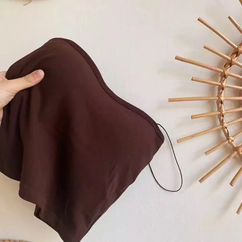 Áo hai dây croptop màu trơn có mút đệm ngực phong cách Hàn Quốc thời trang quyến rũ cho phái nữ | BigBuy360 - bigbuy360.vn
