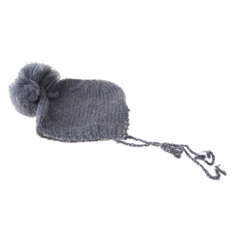 Mũ Len Beanie Dệt Kim Giữ Ấm Làm Phụ Kiện Chụp Ảnh Cho Bé Sơ Sinh
