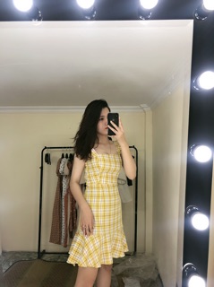 Váy 2 dây kẻ
