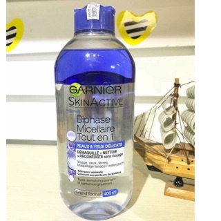Tẩy trang GARNIER Skin Actice Biphase Micellaire Tout en 1 - NOUVEAU ( Xanh Dương)
