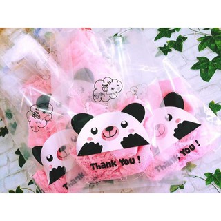 túi nilong 2 màu hình gấu panda