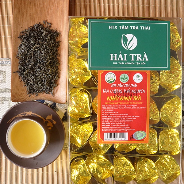 Chè đinh Tân Cương Thái Nguyên Hải Trà Tân Cương Nhất đinh trà hộp 250gr, Ocop 4 sao