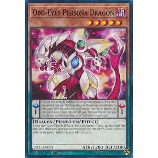 [ Zare Yugioh ] Lá bài thẻ bài Yugioh LEDD -ENC04 - Odd-Eyes Persona Dragon