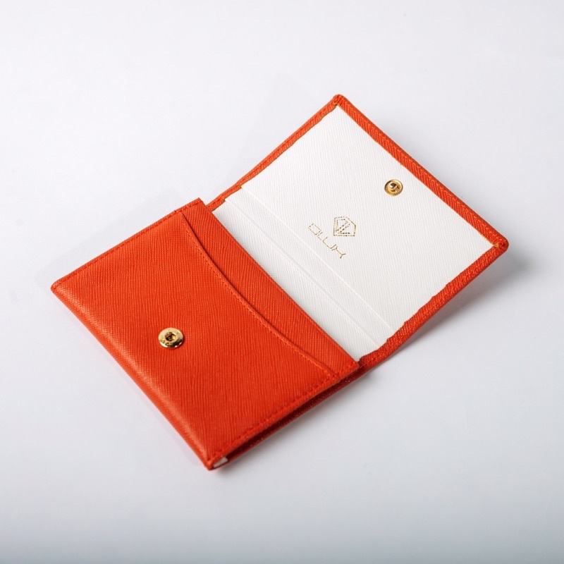 [Siêu Sang] Ví mini nữ, ví card da safiano Cardholder Kate - thời trang OLUX