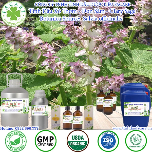 Tinh dầu Đơn Sâm  Clary Sage essential oil - 10ml