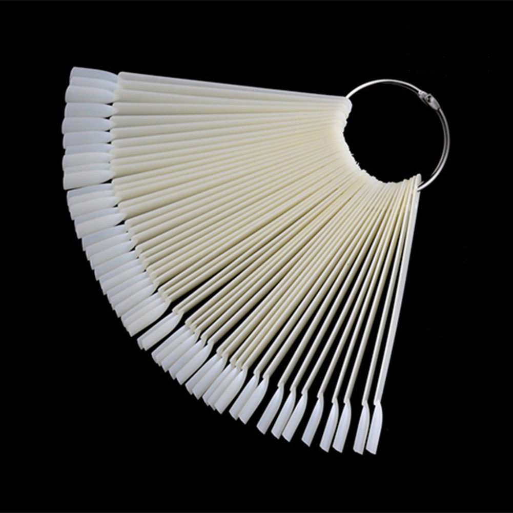 [Hàng mới về] Bộ 50 đầu móng giả tập sơn màu trang trí nghệ thuật