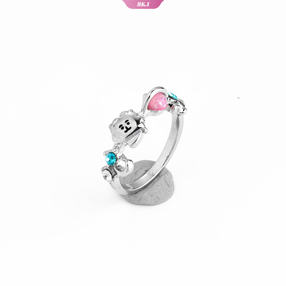 KPOP BTS BT21 Ring RJ CHIMMY COOKY SHOOKY MANG KOYA TATA Jewelry Exquisite Ring Cartoon Cute Fans Couple Gift 【KU2】